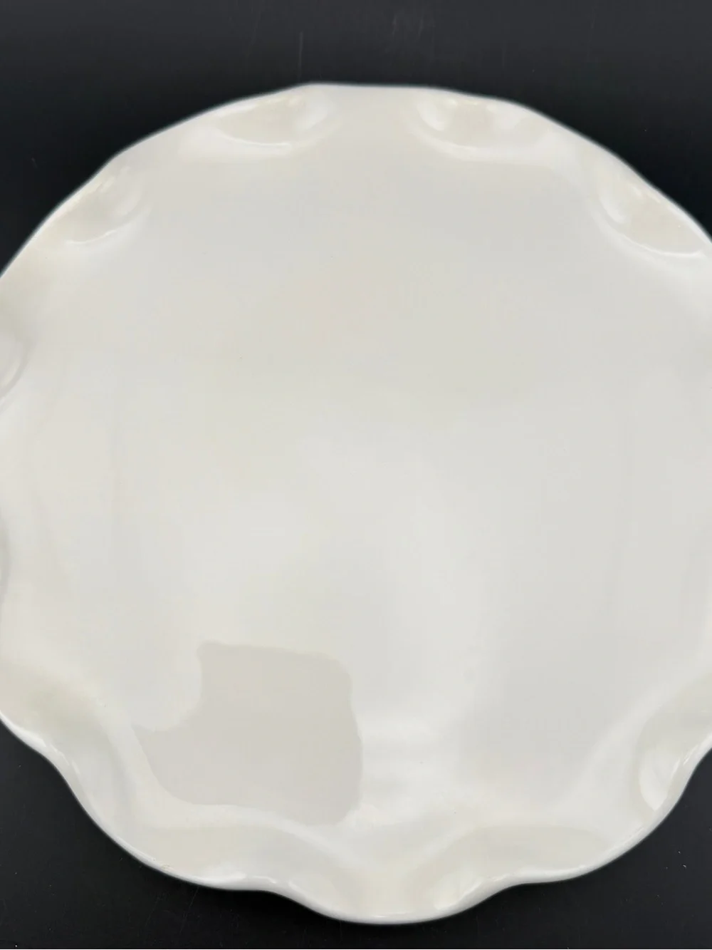 2 Williams-Sonoma Italy White Ruffled 8